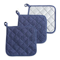 Basic Terry Collection Quilted 100% Cotton (Potholder (3 Piece) / French Blue)
