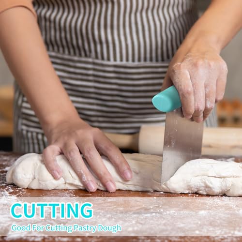 Pastry Blender & Bench Scraper (Turquoise)