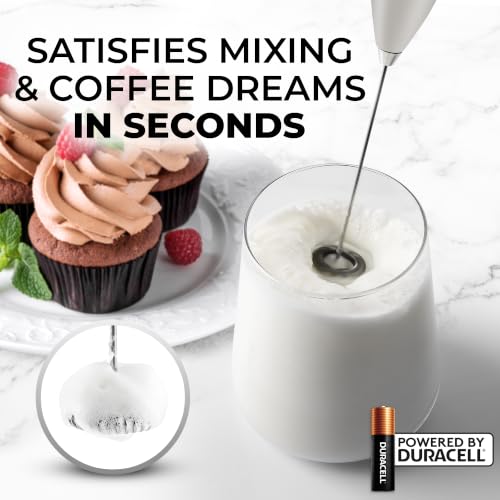 Zulay Powerful Milk Frother for Coffee with Upgraded Titanium Motor (Titan Gray / OG Frother)