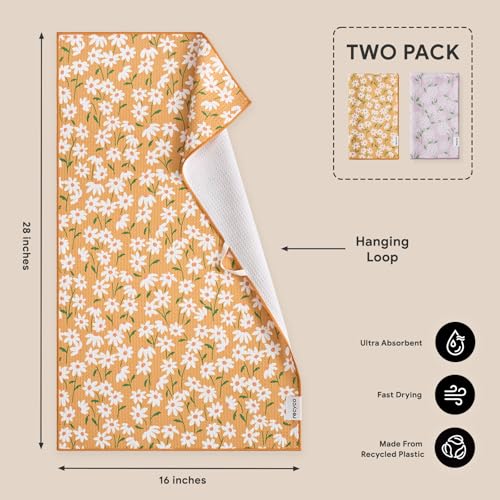 Waffle Kitchen Towel Set of 2 (Matisse Floral)
