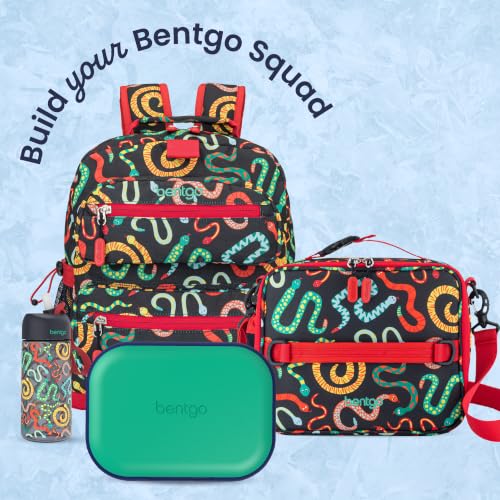 Chill Kids 4 Compartment Bento Box Leakproof Lunch Box (Green/Navy)