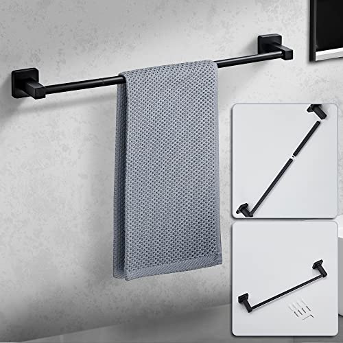 Matte Black Bathroom Hardware Set 4 Pieces (Matte Black-4pcs / 23.6Inch)