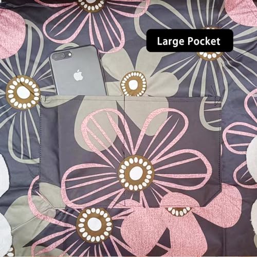 2 Pack Floral Aprons with Pocket (2pack #B)