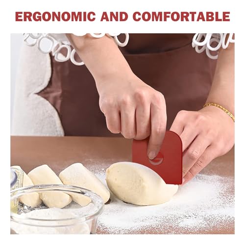 Pan Scraper 10 Pcs Pot & Dish Scraper Plastic (10 Pcs / Red)