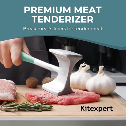Meat Tenderizer Hammer with Comfortable (Mint Green)