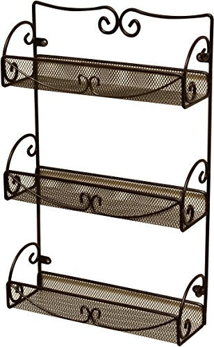 3 Tier Wall Mounted Hanging Spice Rack (1-Pack)