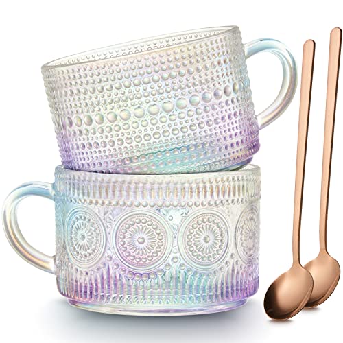 Vintage Coffee Mugs Set of 2 (Colored)