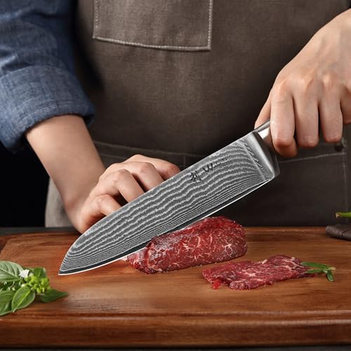 EDIB 3 Piece Damascus Kitchen Knife Set in Wooden Gift Box (EDIB Series-3 pcs)