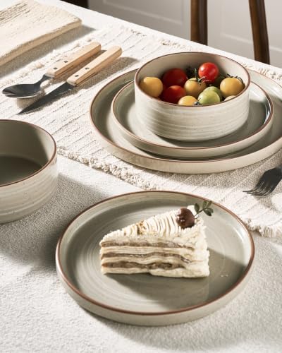 Stellar 24 Piece Stoneware Dinnerware Set (Matcha Green / Service for 8 (Standard Dinner Set))