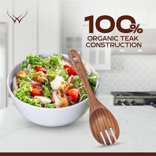 7 Pcs Teak Wooden Kitchen Utensils (7 Pcs Set)