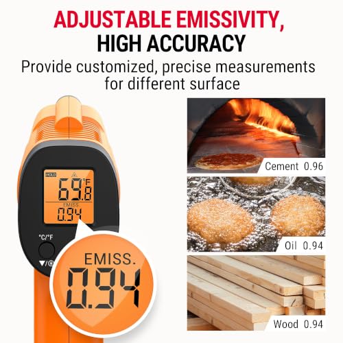 TempScan Infrared Thermometer Gun with Super Long Meat Probe