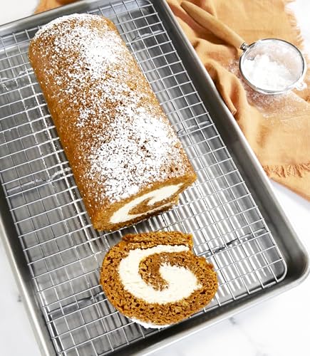 Jelly Roll Baking Pan and Bakeable Cooling Rack (Jelly Roll (Pack of 1) / Jelly Roll Pan & Rack Set)