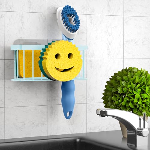 Sponge Holder Smiley Face (Blue)