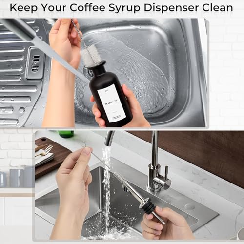3PCS Olive Oil Dispenser Bottle For Kitchen (Black)