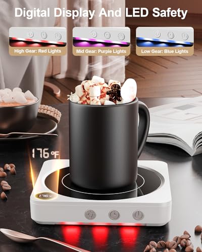 Coffee Mug Warmer for Desk (White)