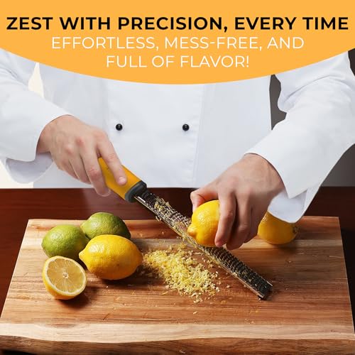 Lemon Zester & Cheese Grater (Apricot Orange)
