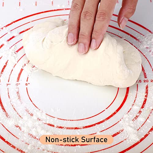 Extra Large Silicone Pastry Mat (Red / 32"L x 24"W)