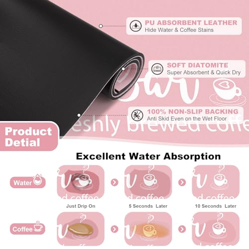 Dish Drying Mat (Pink / 12" X 20")