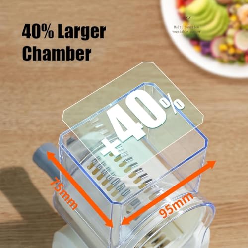 Rotary Cheese Grater with Hand Crank (Beige / 3 Blades)