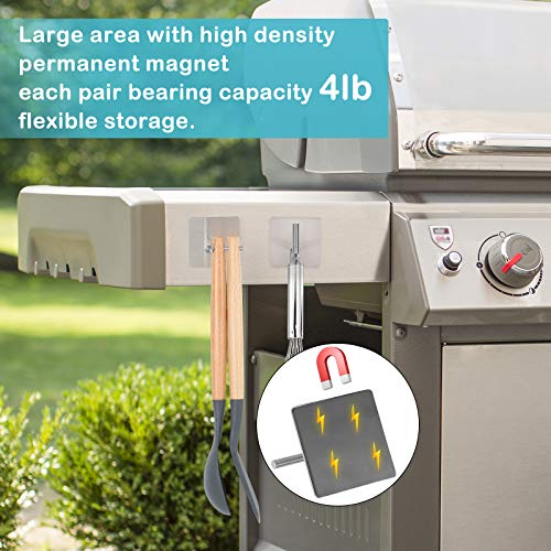 Magnetic Paper Towel Holders Heavy Duty Steel Brushed Holder with Strong Magnetic Backing (2 x 3 inch / Blush)