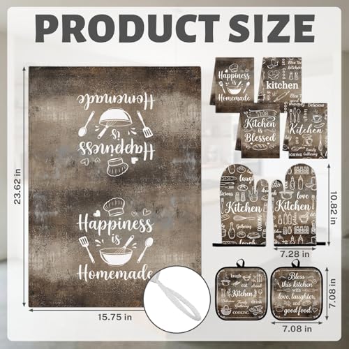 Dark Brown Kitchen Decor Set (Dark Brown)