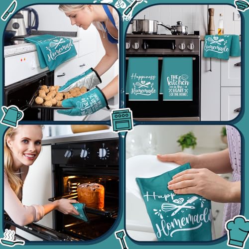 6 Pcs Kitchen Decor Accessories Set (Teal / Kitchen)