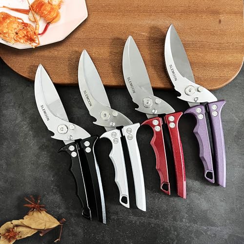 Heavy Duty Kitchen Shears for Food (Black)