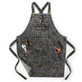 Cotton Denim Shop Black Tool Aprons with Pockets for Men (Large / Black)