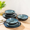 Ceramic Dinnerware Sets for 6 (Matte Ceylon Blue / Service for 6)
