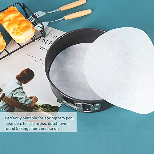 7 Inch Baking Parchment Circles for Springform Cake Tin (7inch-100pcs / White)