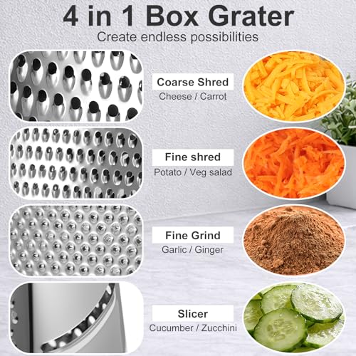 Cheese Grater with Handle (10 inch / Mint)