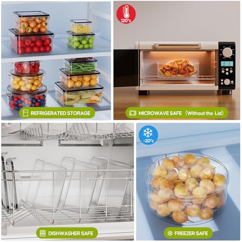 42 PCS Food Storage Containers with Lids Reusable