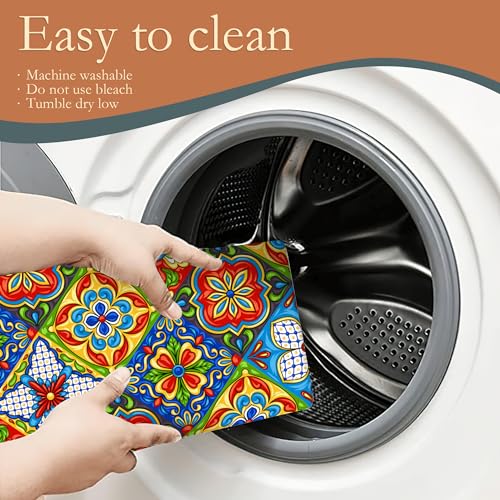 Mexican Tile Dish Drying Mat (Mexican Tile Boho Tradicion)
