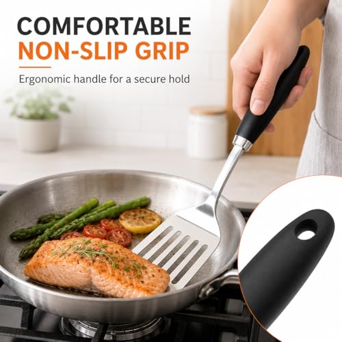 Stainless Steel Slotted Turner Spatula (A-Turner Spatula)