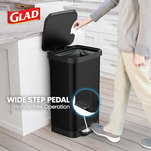 All Stainless Steel Trash Can (All Stainless / All Stainless Black / 20 Gallon)