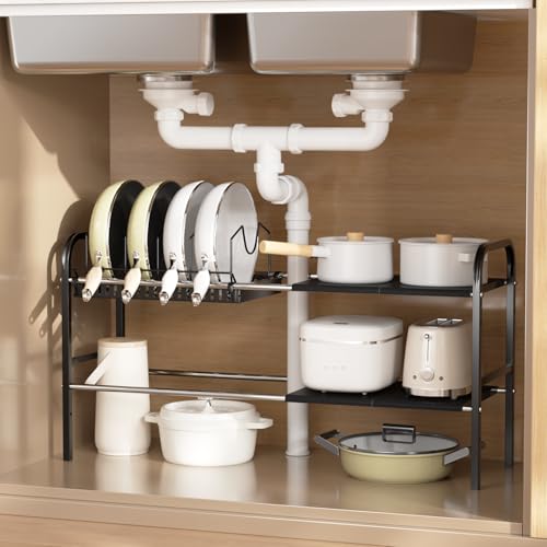 Under Sink Organizer 2 Tier Kitchen Storage Rack