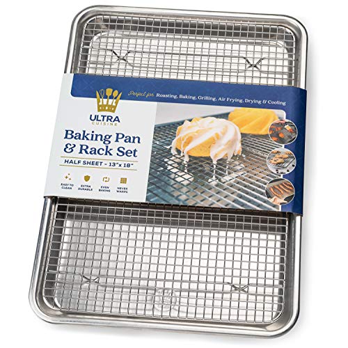 Aluminum Baking Sheet with Cooling Rack Set (Half Sheet (Value Pack))