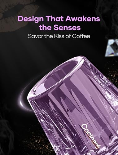 KissCup Crystal Espresso Cup (Lavender Purple)