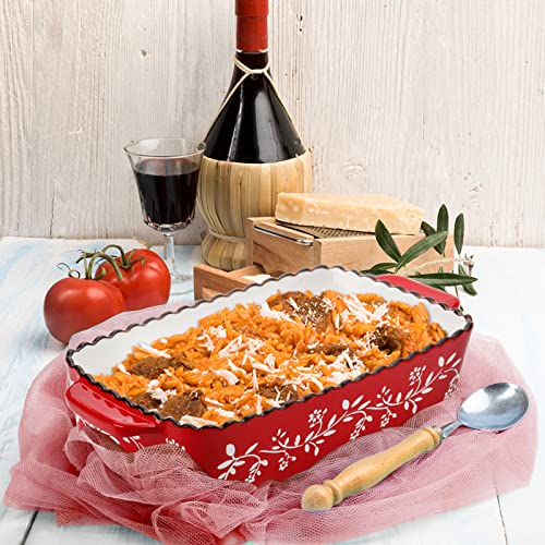 3 Pack Ceramic Bakeware Set (Red)