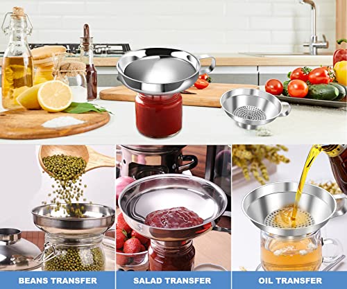Stainless Steel Canning Funnel Set (SSfunnel02)