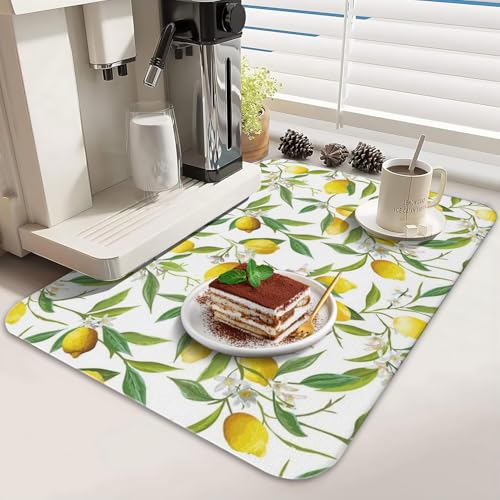 Dish Drying Mat 2 (Lemon / 2-Pack)