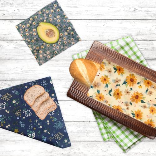 Reusable Beeswax Wrap (Flowers)