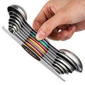 Magnetic Measuring Spoons Set Stainless Steel Dual Sided Measuring Spoons (Color)