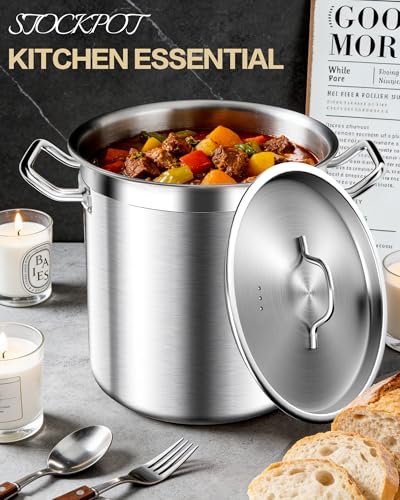 Extra Large Stainless Steel Stock Pot (100 Quarts)