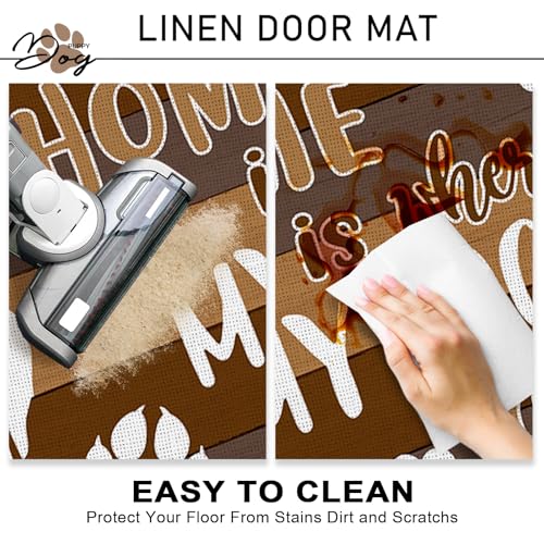 Home is Where My Dogs are Decorative Front Door Mat (1'5" x 2'5" (Rectangular) / Dog)