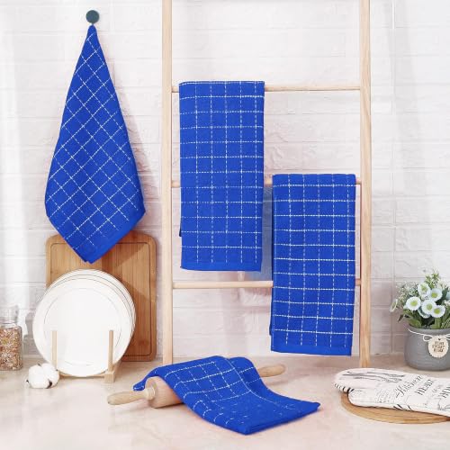 100% Cotton Terry Kitchen Towels (Blueberry / 20 X 28 - 4 Pack)