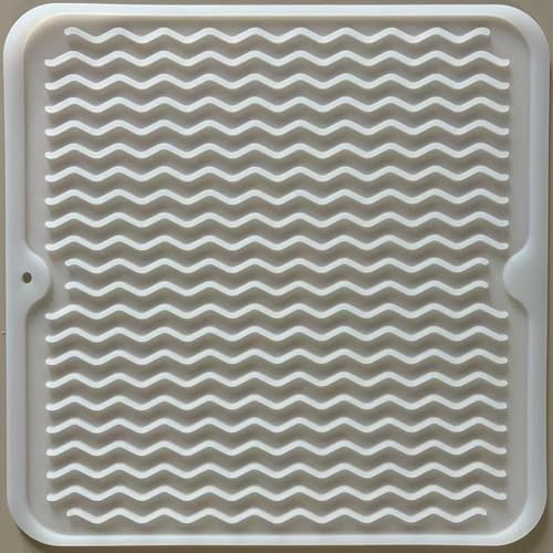 Silicone Dish Drying Mat (Translucent / 12" x 12")