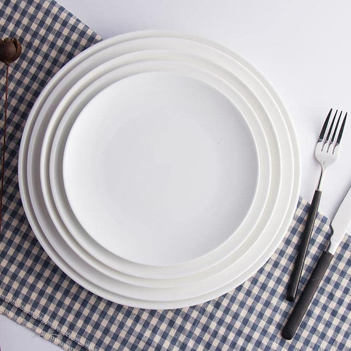Porcelain Ceramic Plates 3 Pack Round Bone China Plates 7 (7-inch)