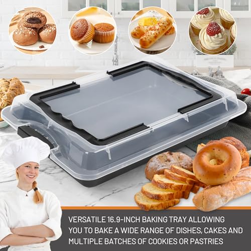 Sheet Cake Pan with Lid (Black)