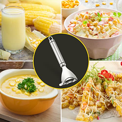 Corn Peeler Stainless Stee Corn Cob Stripper Tool Corn Thresher from the Cob